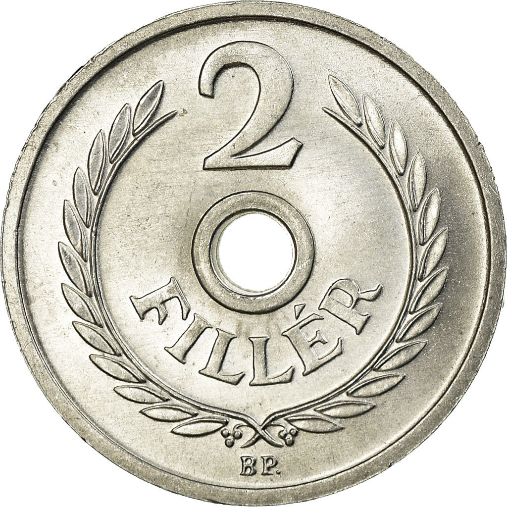 Coin, Hungary, 2 Filler, 1981, Budapest, EF(40-45), Aluminum, KM:546