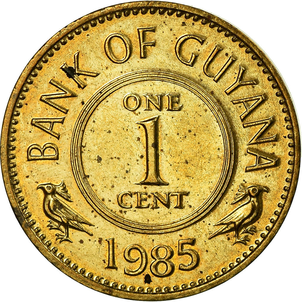 Coin, Guyana, Cent, 1985, EF(40-45), Nickel-brass, KM:31
