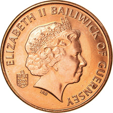 Coin, Guernsey, Elizabeth II, Penny, 2003, Heaton, EF(40-45), Copper Plated