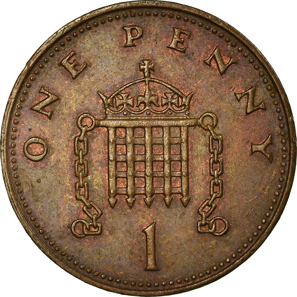 Coin, Great Britain, Elizabeth II, Penny, 1985, VF(30-35), Bronze, KM:935