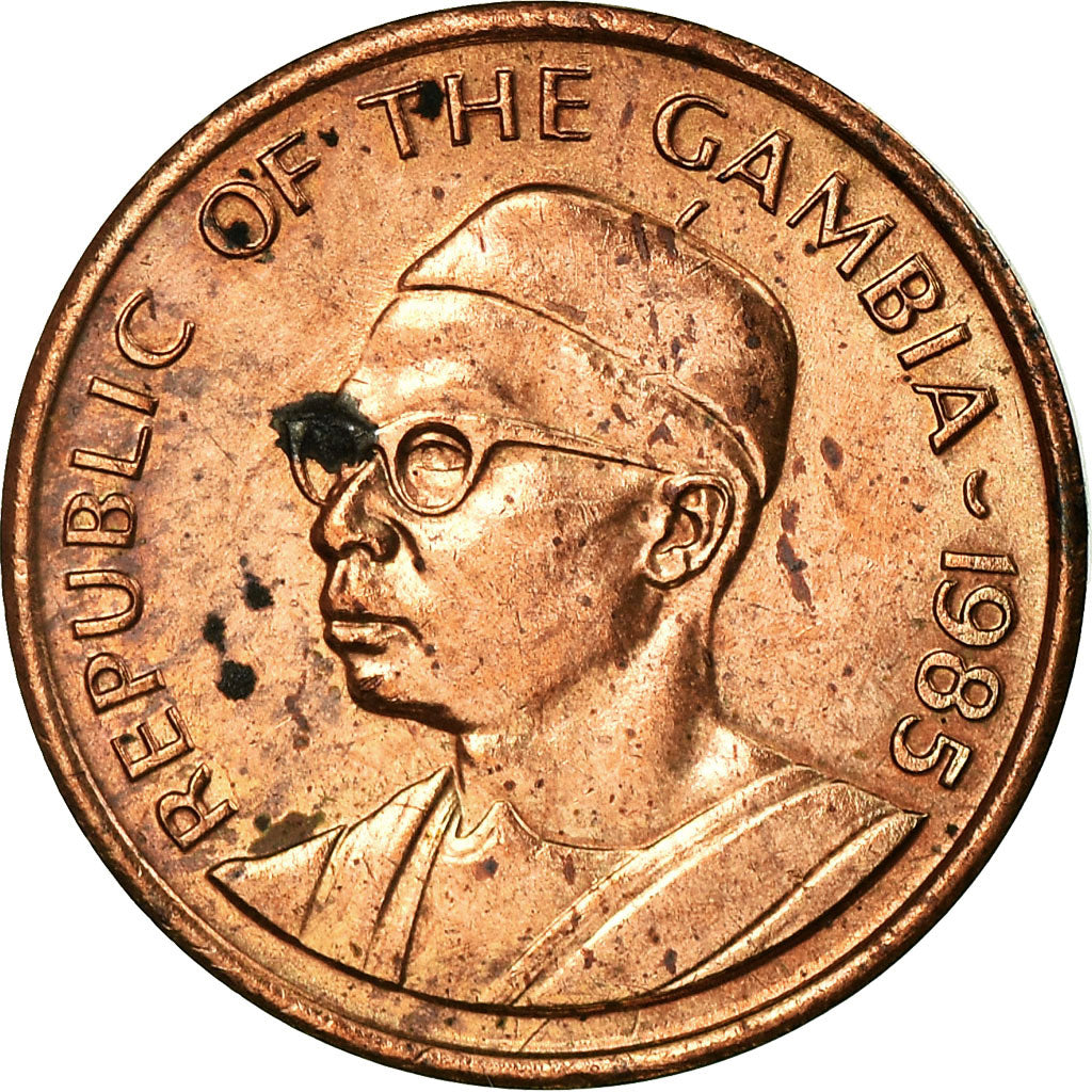 Coin, GAMBIA, THE, Butut, 1985, VF(30-35), Bronze, KM:14