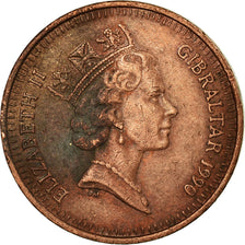 Coin, Gibraltar, Elizabeth II, Penny, 1990, VF(30-35), Bronze, KM:20