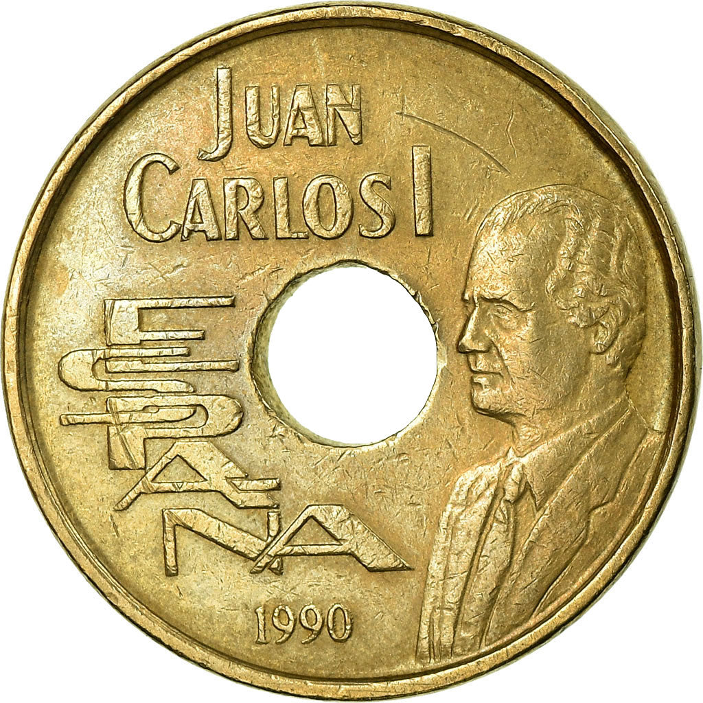 Coin, Spain, Juan Carlos I, 25 Pesetas, 1990, Madrid, EF(40-45)