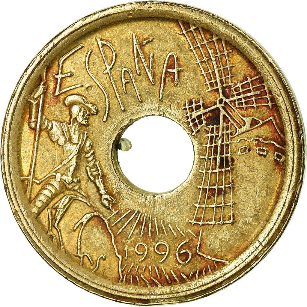 Monnaie, Espagne, Juan Carlos I, 25 Pesetas, 1996, Madrid, TB+, Aluminum-Bronze