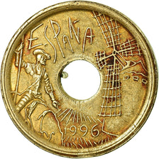 Monnaie, Espagne, Juan Carlos I, 25 Pesetas, 1996, Madrid, TB+, Aluminum-Bronze