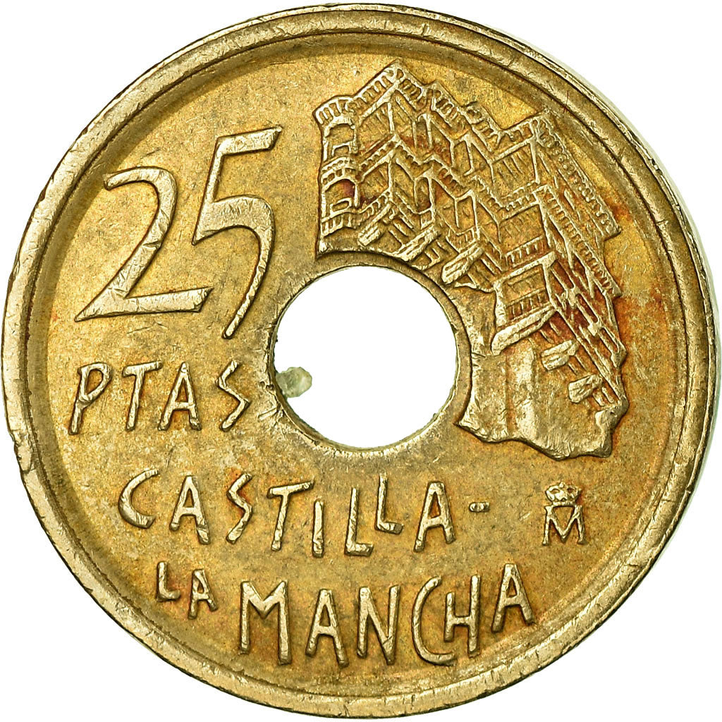 Monnaie, Espagne, Juan Carlos I, 25 Pesetas, 1996, Madrid, TB+, Aluminum-Bronze