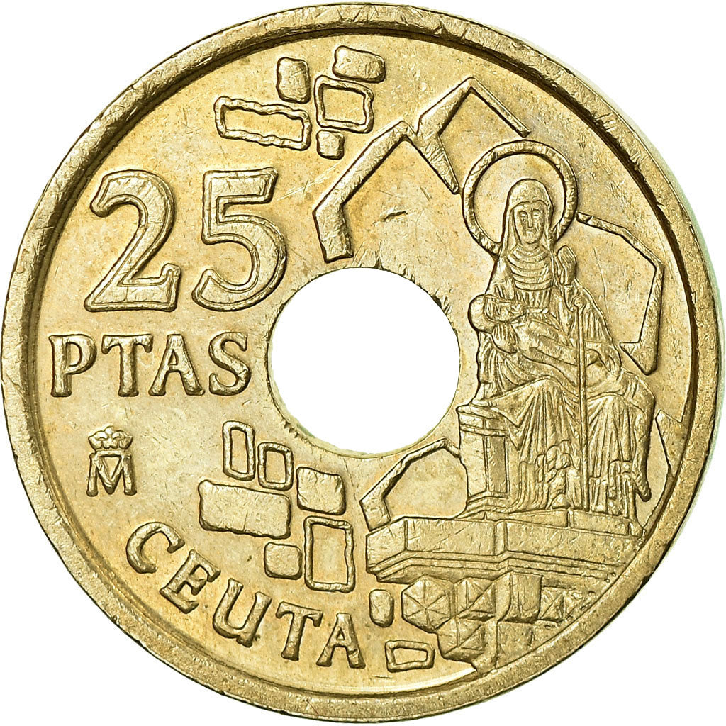 Moneta, Spagna, Juan Carlos I, 25 Pesetas, 1998, Madrid, BB, Alluminio-bronzo