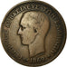 Moneda, Grecia, George I, 5 Lepta, 1869, Strassburg, BC+, Cobre, KM:42