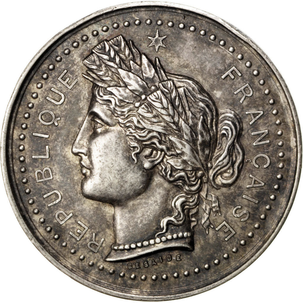 France, Medal, French Third Republic, AU(55-58), Silver