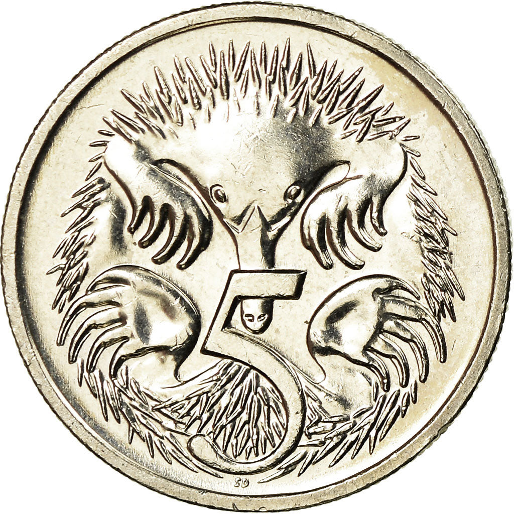 Moneta, Australia, Elizabeth II, 5 Cents, 2007, Melbourne, BB, Rame-nichel