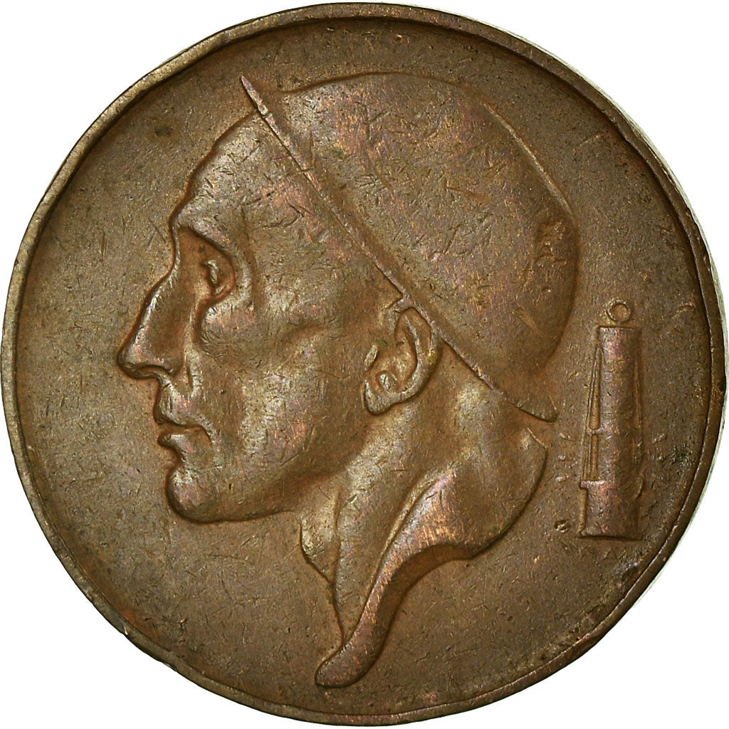 Moeda, Bélgica, 50 Centimes, 1952, VF(30-35), Bronze, KM:144