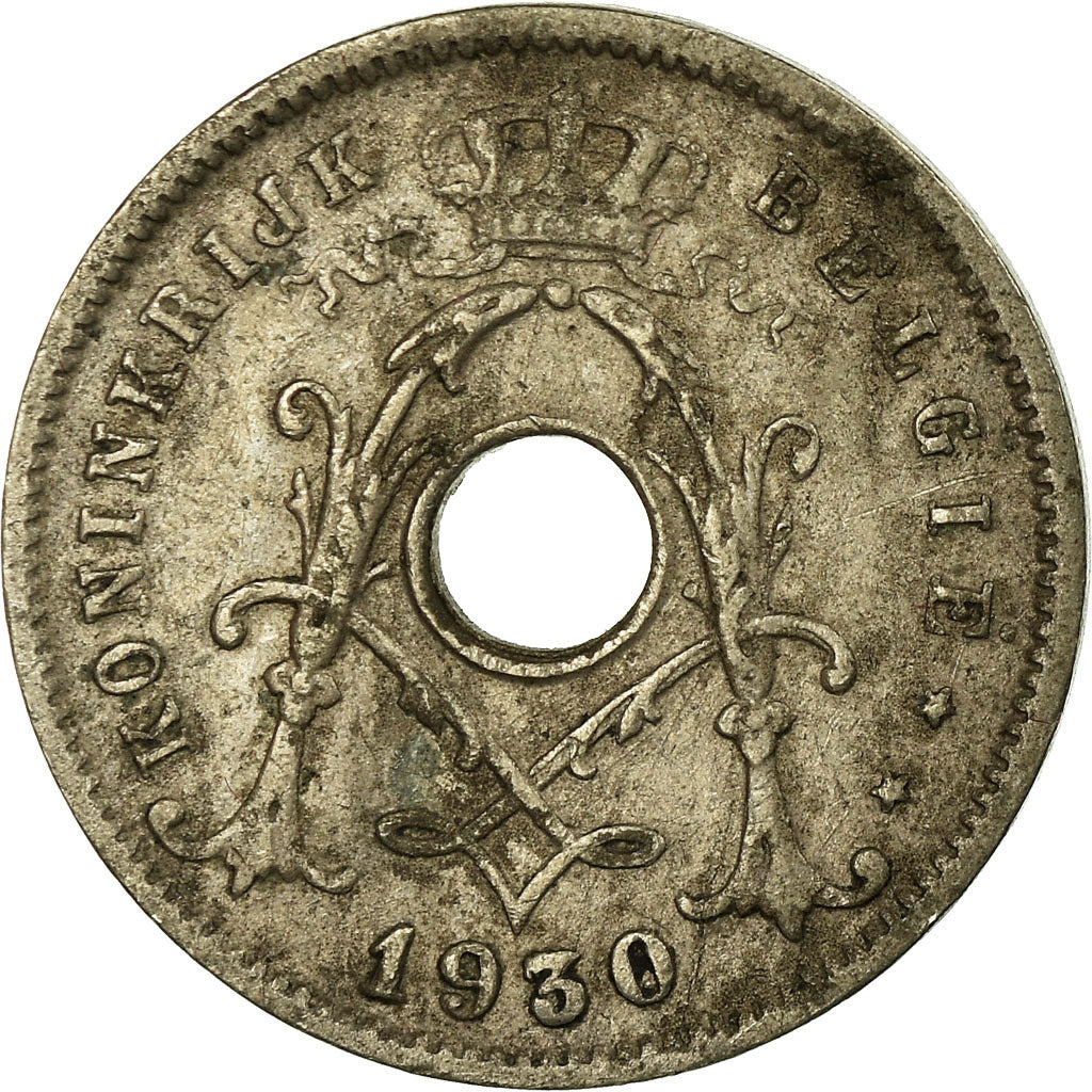 Moeda, Bélgica, 5 Centimes, 1930, VF(30-35), Níquel-Latão, KM:94