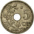 Moneta, Belgia, 5 Centimes, 1930, VF(30-35), Mosiądz niklowy, KM:94