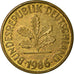 Monnaie, République fédérale allemande, 5 Pfennig, 1986, Munich, TTB, Brass