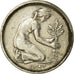 Munten, Federale Duitse Republiek, 50 Pfennig, 1949, Munich, FR+, Copper-nickel