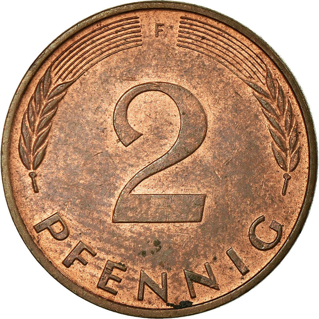 Moeda, ALEMANHA - REPÚBLICA FEDERAL, 2 Pfennig, 1981, Stuttgart, AU(50-53)
