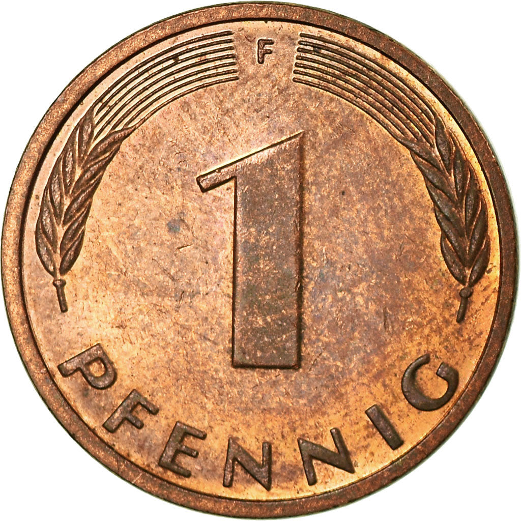 Coin, GERMANY - FEDERAL REPUBLIC, Pfennig, 1995, Stuttgart, VF(30-35), Copper