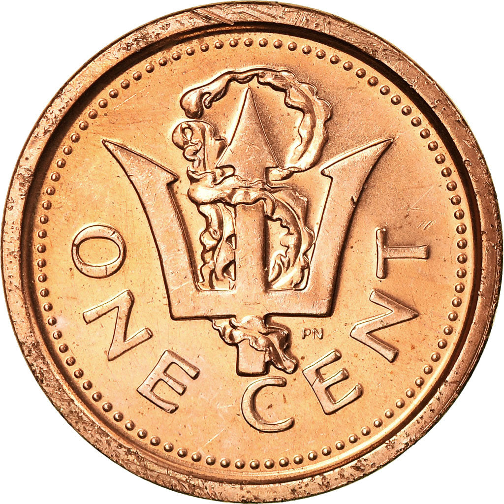 Coin, Barbados, Cent, 2010, Franklin Mint, AU(50-53), Copper Plated Steel