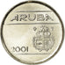Coin, Aruba, Beatrix, 5 Cents, 2001, Utrecht, EF(40-45), Nickel Bonded Steel