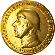 France, Médaille, Colonel de Gaulle, Commandant de la 4eme division cuirassée