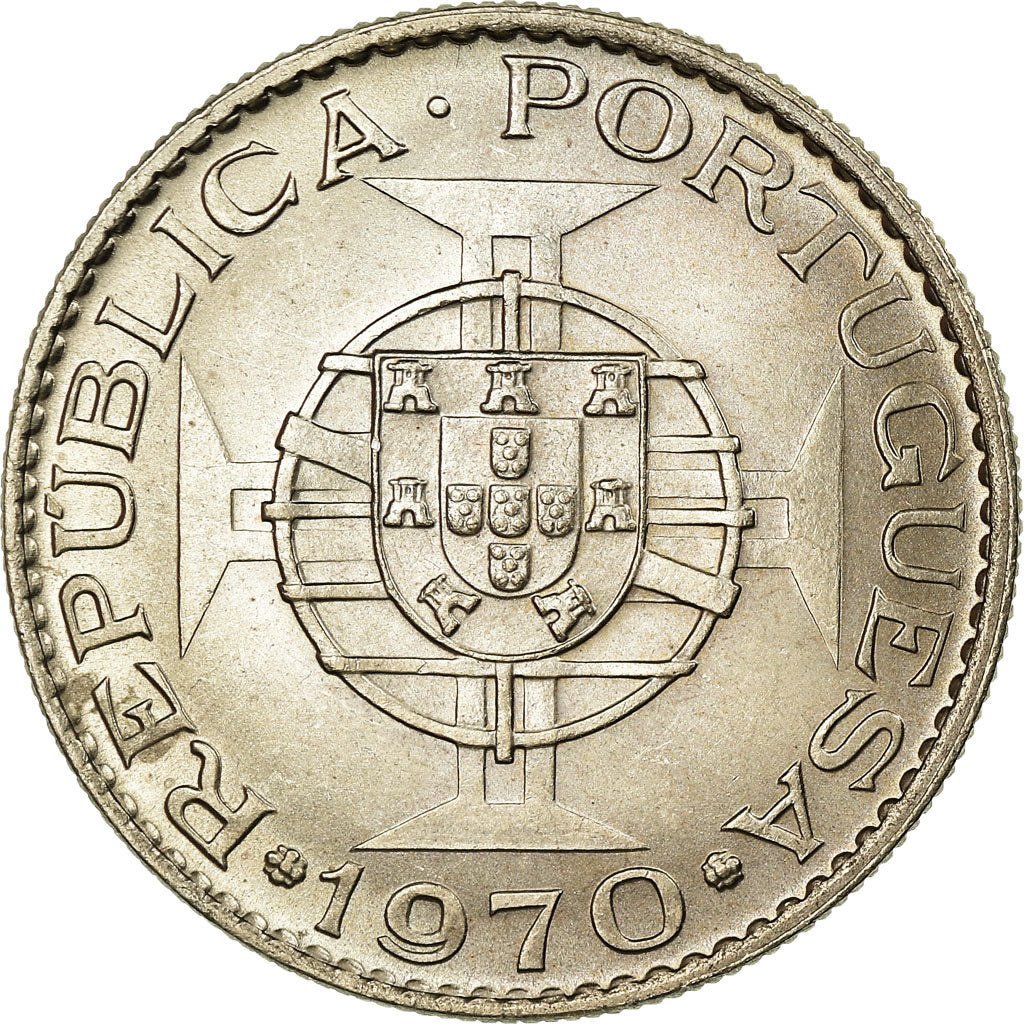 Coin, Timor, 10 Escudos, 1970, Lisbon, EF(40-45), Copper-nickel, KM:22