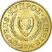 Coin, Cyprus, 5 Cents, 2004, EF(40-45), Nickel-brass, KM:55.3