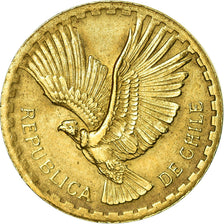 Moneda, Chile, 2 Centesimos, 1966, Santiago, MBC, Aluminio - bronce, KM:193