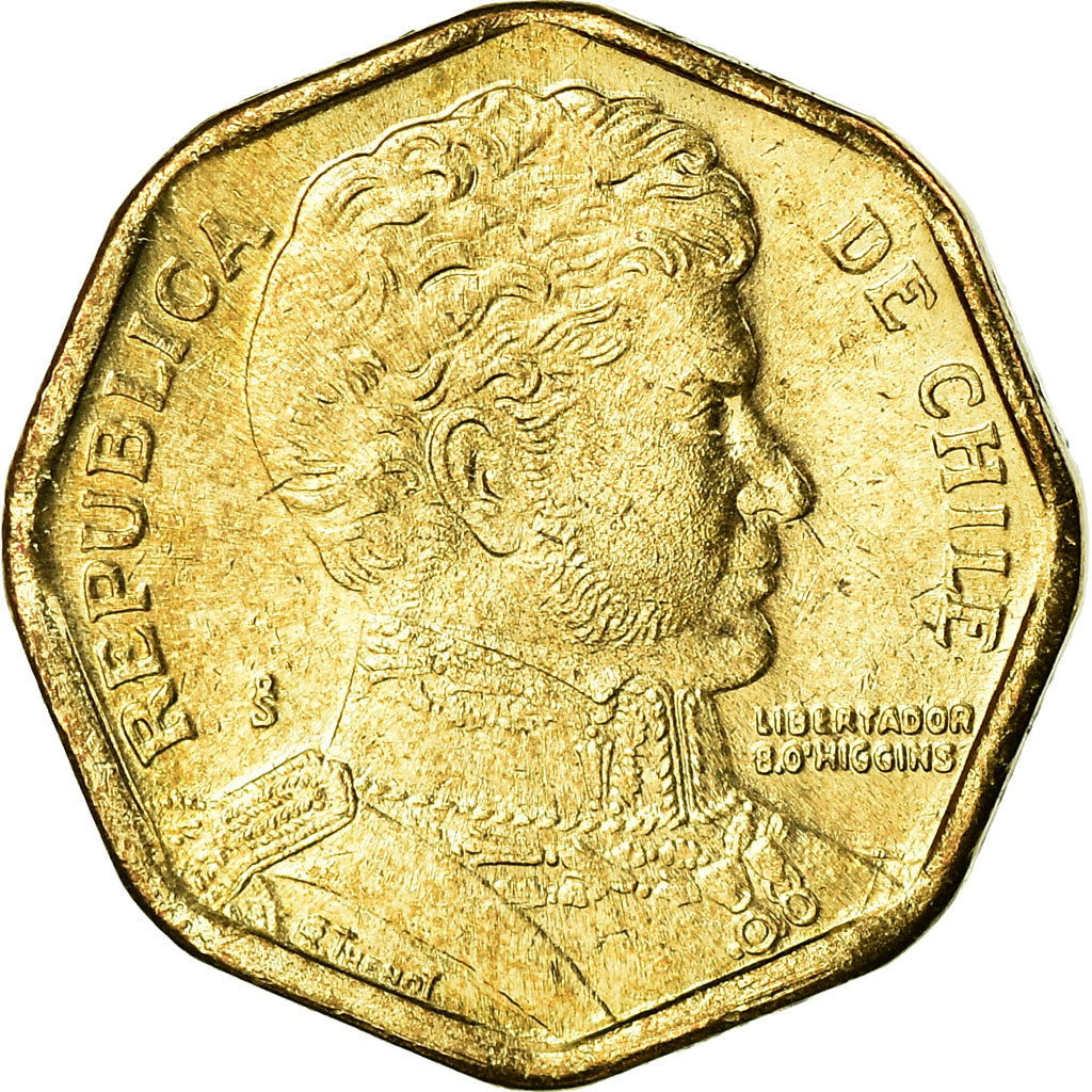 Coin, Chile, 5 Pesos, 2004, Santiago, EF(40-45), Aluminum-Bronze, KM:232