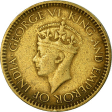 Münze, Ceylon, George VI, 25 Cents, 1943, SS, Nickel-brass, KM:115