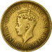 Münze, Ceylon, George VI, 25 Cents, 1943, SS, Nickel-brass, KM:115