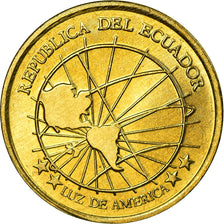 Coin, Ecuador, Centavo, Un, 2000, EF(40-45), Brass, KM:104