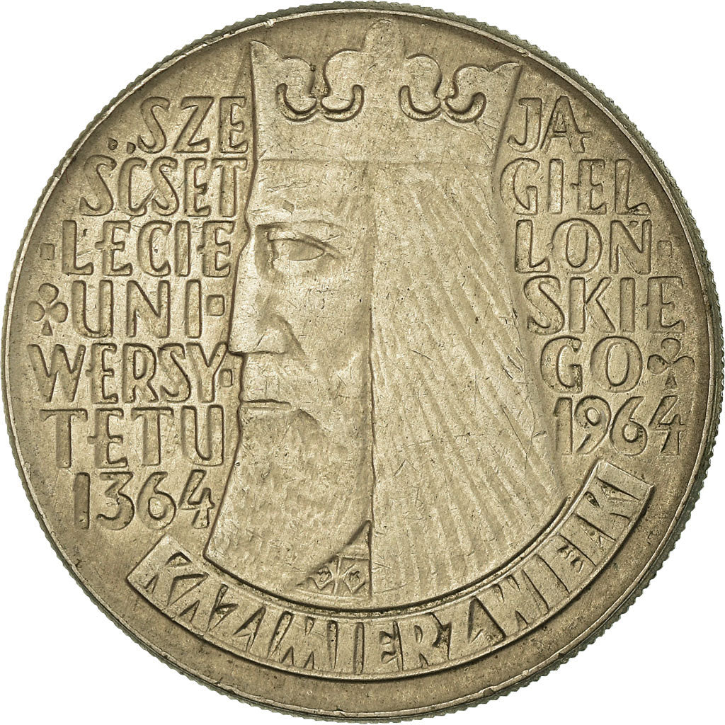 Munten, Polen, 10 Zlotych, 1964, Warsaw, FR+, Copper-nickel, KM:52.1