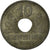 Monnaie, France, État français, 10 Centimes, 1941, Paris, TB+, Zinc