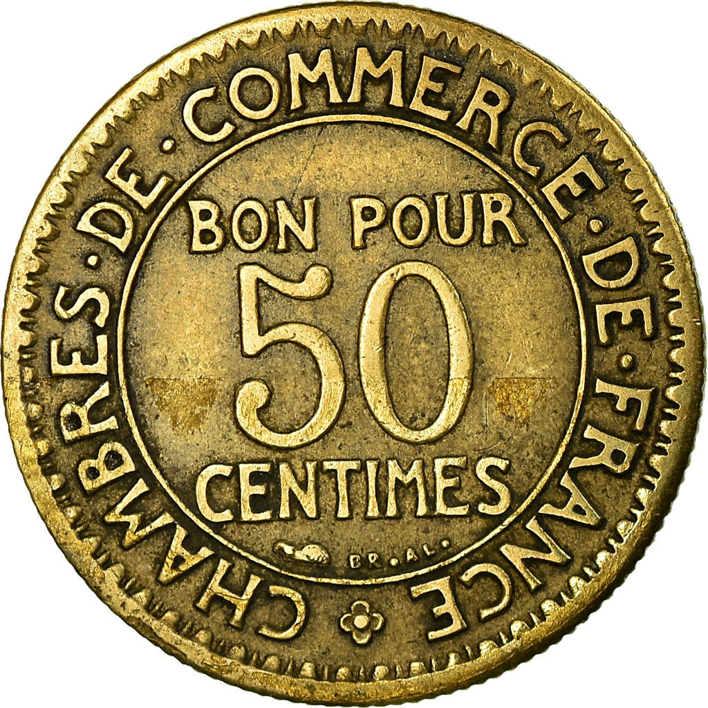 Coin, France, Chambre de commerce, 50 Centimes, 1924, Paris, EF(40-45)