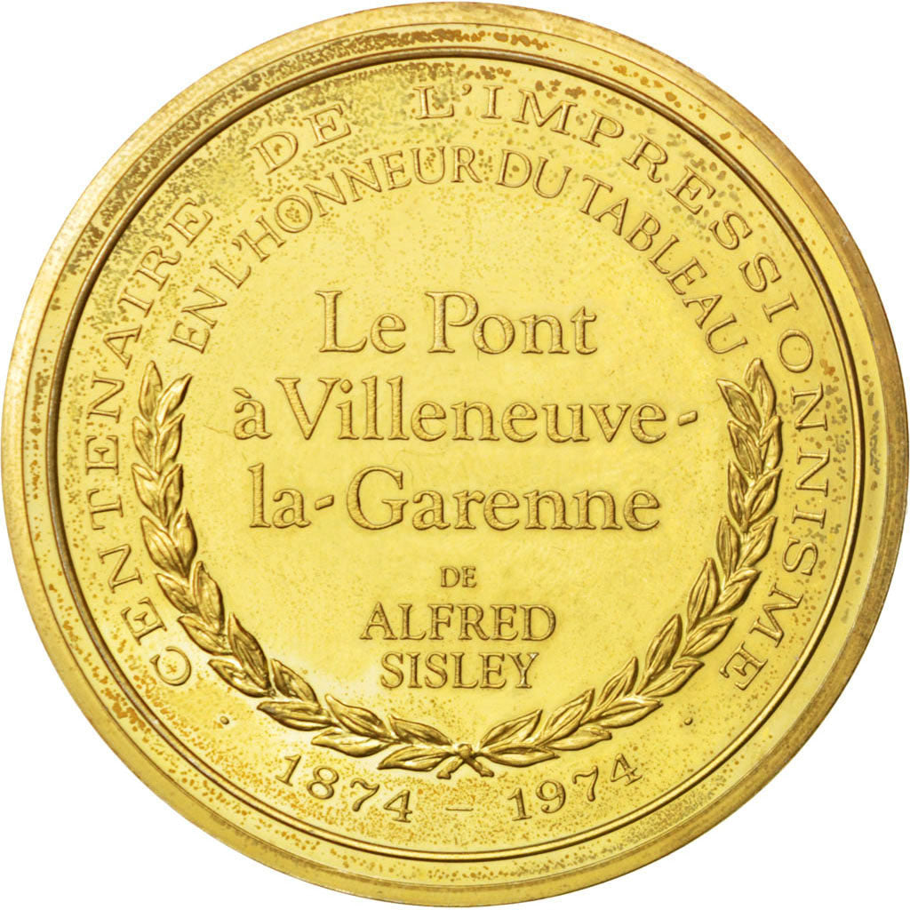FRANCE, Arts & Culture, French Fifth Republic, Medal, AU(55-58), Vermeil, 44,...