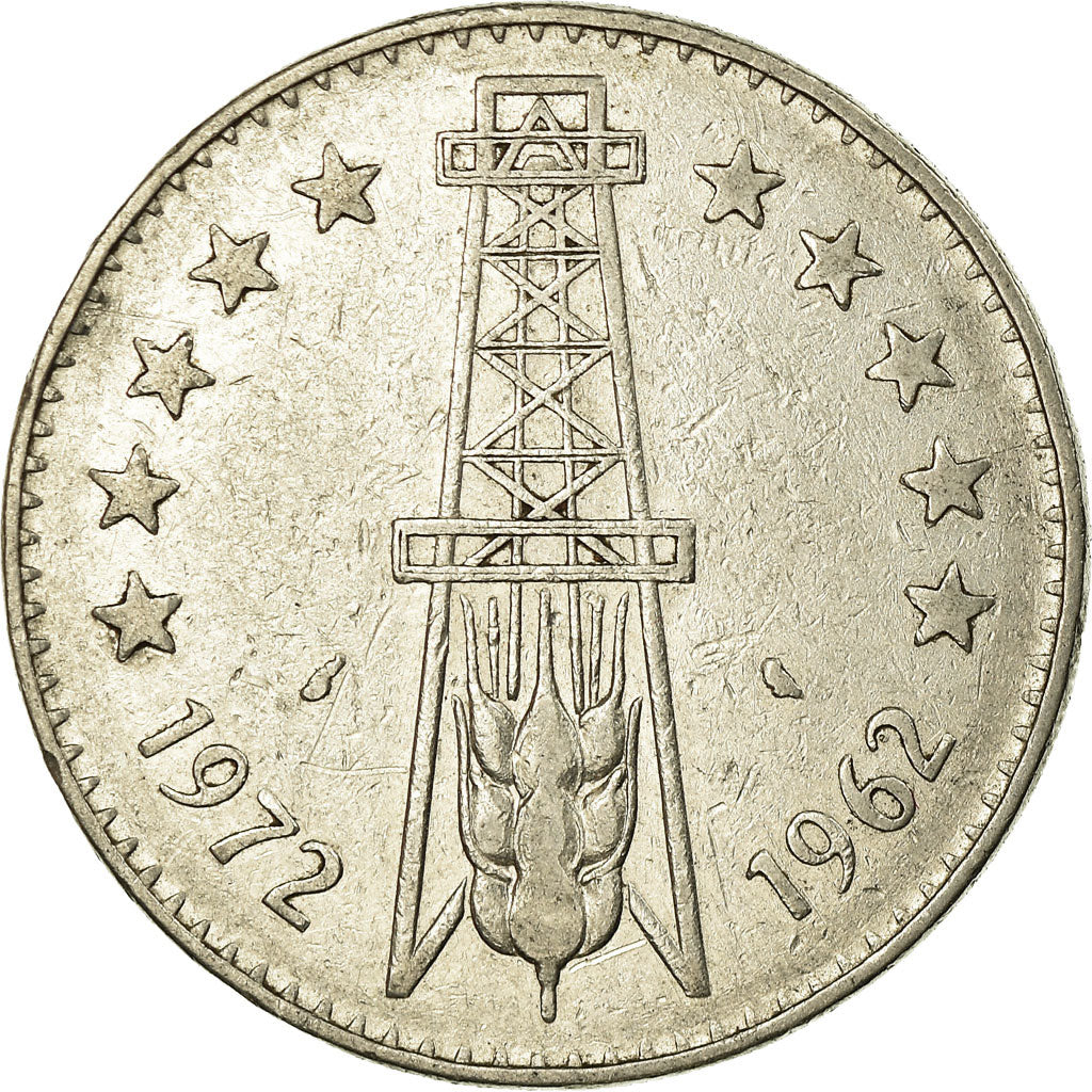 Coin, Algeria, 5 Dinars, 1972, Paris, VF(30-35), Silver, KM:105