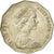 Moneda, Australia, Elizabeth II, 5 Cents, 1970, Melbourne, MBC, Cobre - níquel