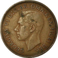 Moneta, Gran Bretagna, George VI, 1/2 Penny, 1949, MB+, Bronzo, KM:868