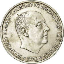 Coin, Spain, Caudillo and regent, 100 Pesetas, 1966, Madrid, EF(40-45), Silver