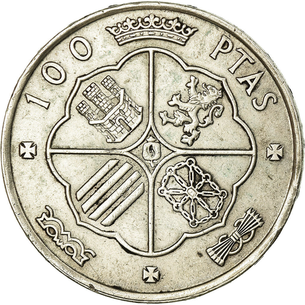 Coin, Spain, Caudillo and regent, 100 Pesetas, 1966, Madrid, EF(40-45), Silver