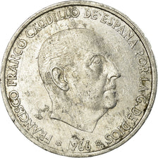 Coin, Spain, Francisco Franco, caudillo, 50 Centimos, 1972, EF(40-45), Aluminum