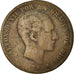 Coin, Spain, Alfonso XII, 10 Centimos, 1879, Madrid, VF(20-25), Bronze, KM:675