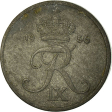 Coin, Denmark, Frederik IX, Ore, 1956, Copenhagen, VF(30-35), Zinc, KM:839.2
