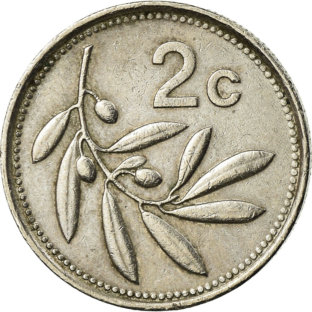 Coin, Malta, 2 Cents, 1991, British Royal Mint, EF(40-45), Copper-nickel, KM:94