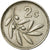 Moeda, Malta, 2 Cents, 1991, British Royal Mint, EF(40-45), Cobre-níquel, KM:94