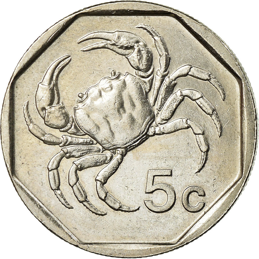Coin, Malta, 5 Cents, 2001, British Royal Mint, EF(40-45), Copper-nickel, KM:95