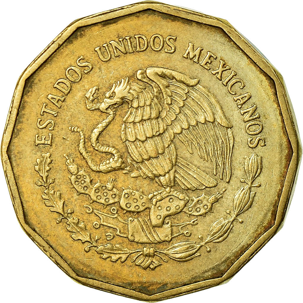 Moneda, México, 20 Centavos, 1996, Mexico City, MBC, Aluminio - bronce, KM:548