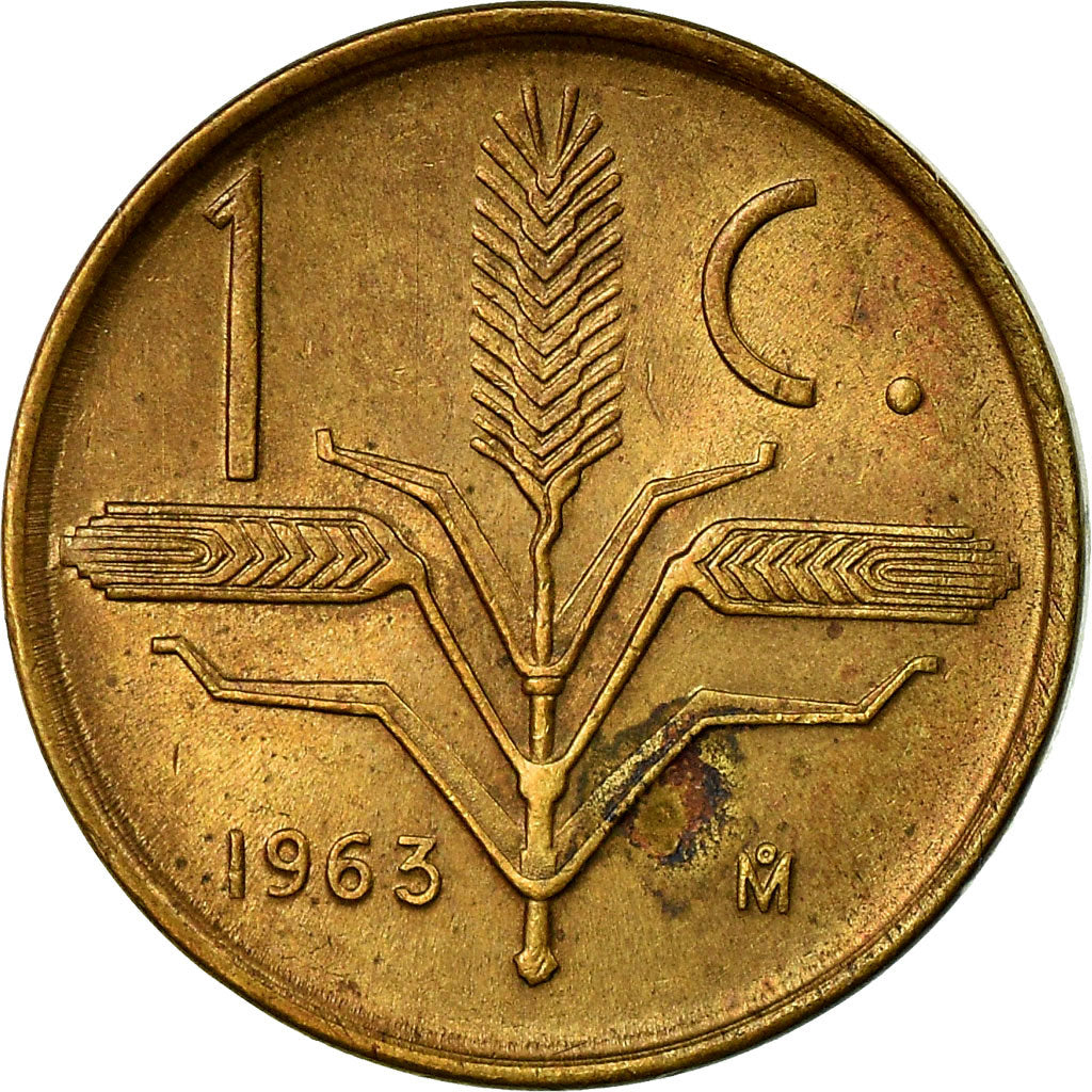 Coin, Mexico, Centavo, 1963, Mexico City, EF(40-45), Brass, KM:417