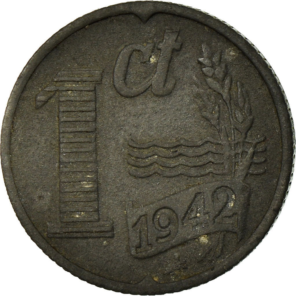 Münze, Niederlande, Wilhelmina I, Cent, 1942, SS, Zinc, KM:170