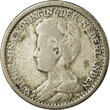 Coin, Netherlands, Wilhelmina I, 25 Cents, 1925, EF(40-45), Silver, KM:146